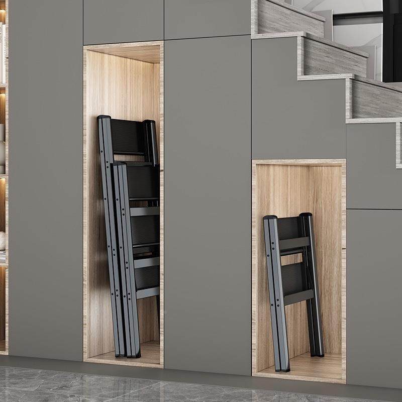 多功能折多功能家用梯子室内折叠轻梯小便人字梯加厚爬二三花四步