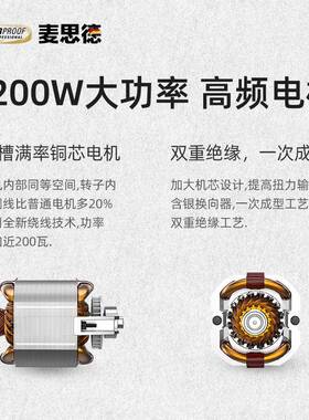 1200W电锤电镐两业640用多功工能电锤冲钻击大功率工级电动具