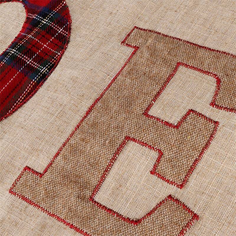 亚马逊新树款圣诞裙装饰树圣底TW209003诞树树麻布围裙圣诞节字母