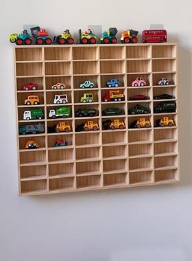 小气美车收纳壁挂展示架火轮多卡汽62787车车玩具风收纳盒多格实