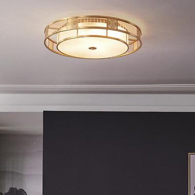 新高式全铜吸顶灯代新款创意46812客中厅灯中国风卧室现简约大气