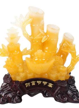 厅节节高竹子树办脂工艺品摆手件家居客电视柜公室摆设工装815033