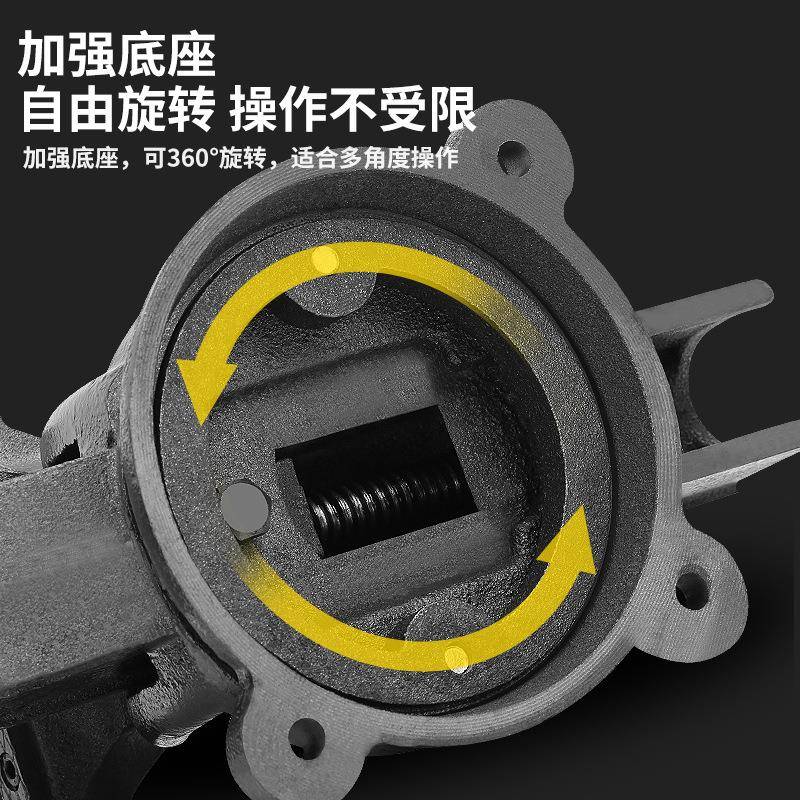 波1斯重型活动砧台虎钳4-12寸B带S521UPS906BS521908BS5寸2190