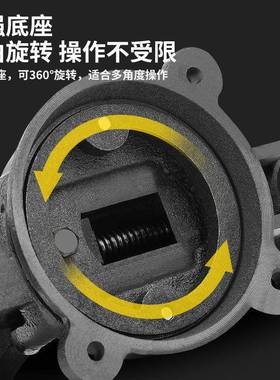 波1斯重型活动砧台虎钳4-12寸B带S521UPS906BS521908BS5寸2190