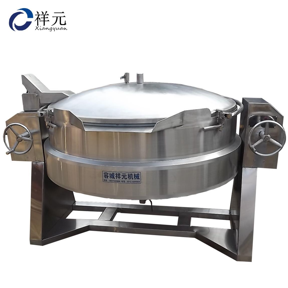 商用不锈钢电加热牛肉煮锅工厂用可倾斜烧鸡鸭脖卤煮锅熟食煮锅