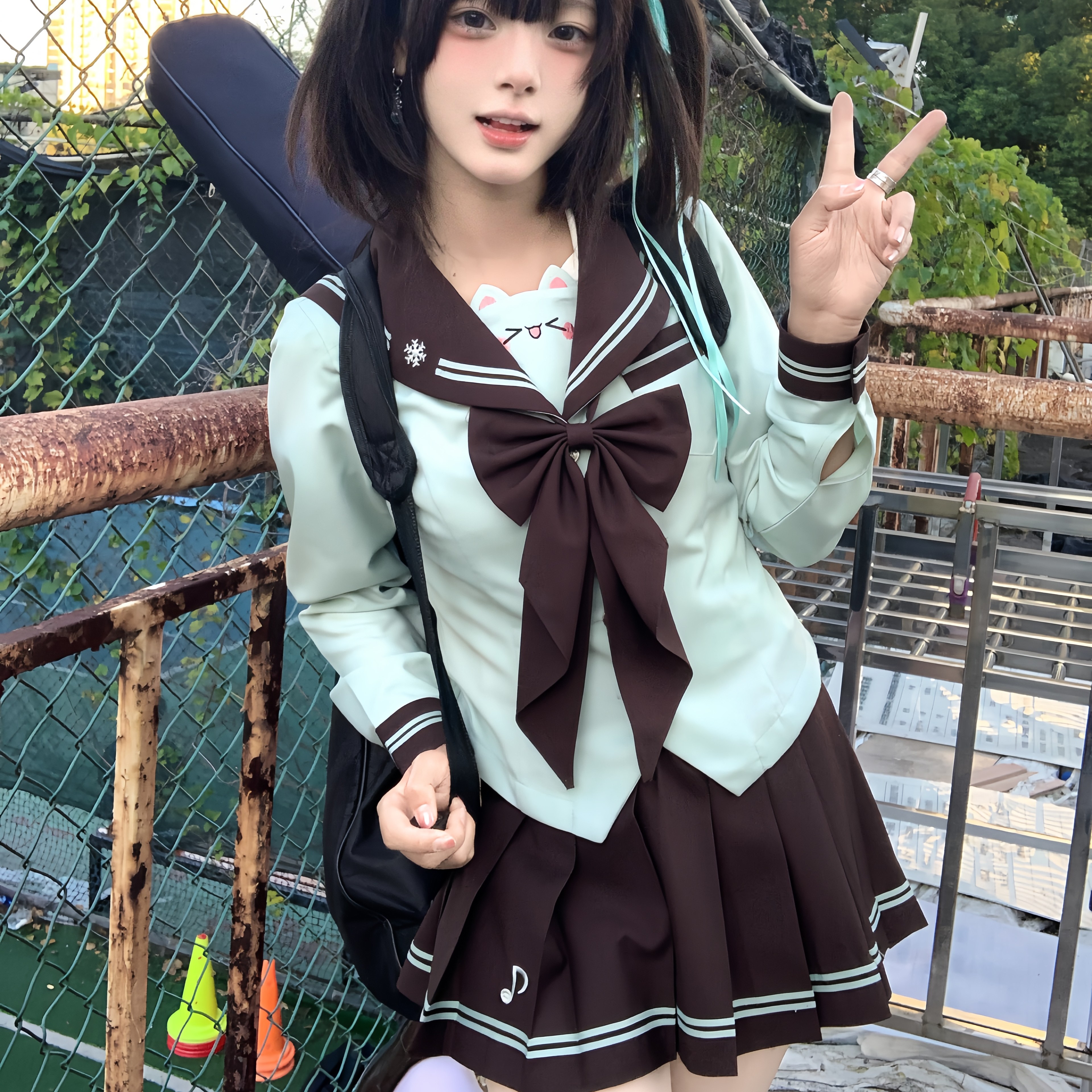 曼月熊jk制服【踏雪】原创水手服