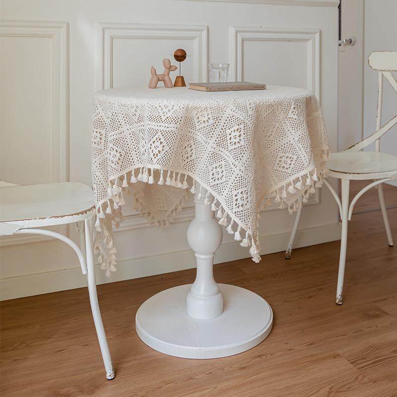田园复古镂空流苏桌布长方形拍照茶几盖巾餐桌床头柜背景商用圆形,居家布艺,桌布,淘宝优惠券,粉丝福利购,淘宝优惠卷