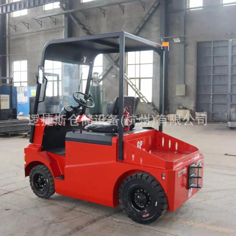 电动牵引车四轮座驾式8-15吨全封闭驾驶室工厂仓库搬运拖车牵引头