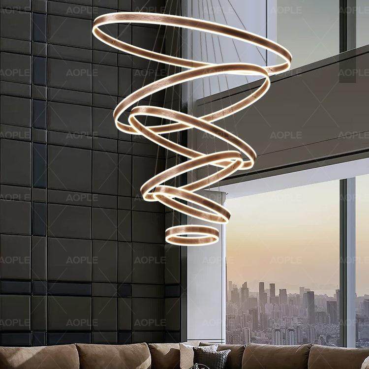 复式楼别墅挑空大吊灯现代简约轻奢loft公寓跃层楼中楼梯长客厅灯,农机/农具/农膜,其它农用工具,淘宝优惠券,粉丝福利购,淘宝优惠卷