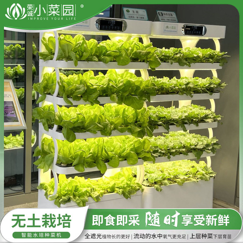厂家批发无土裁培智能种菜机家庭阳台水培蔬菜机室内小菜园批发