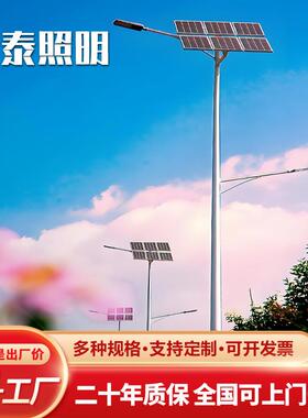 厂家直销新农村建设太阳能路灯6-8米LED农村路灯