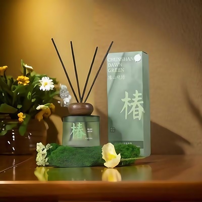 室内无火藤条香氛香薰知竹常乐