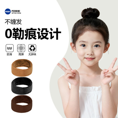 M2KA儿童头绳无痕舒适设计高弹力耐用毛巾发圈女童不缠发皮筋发饰