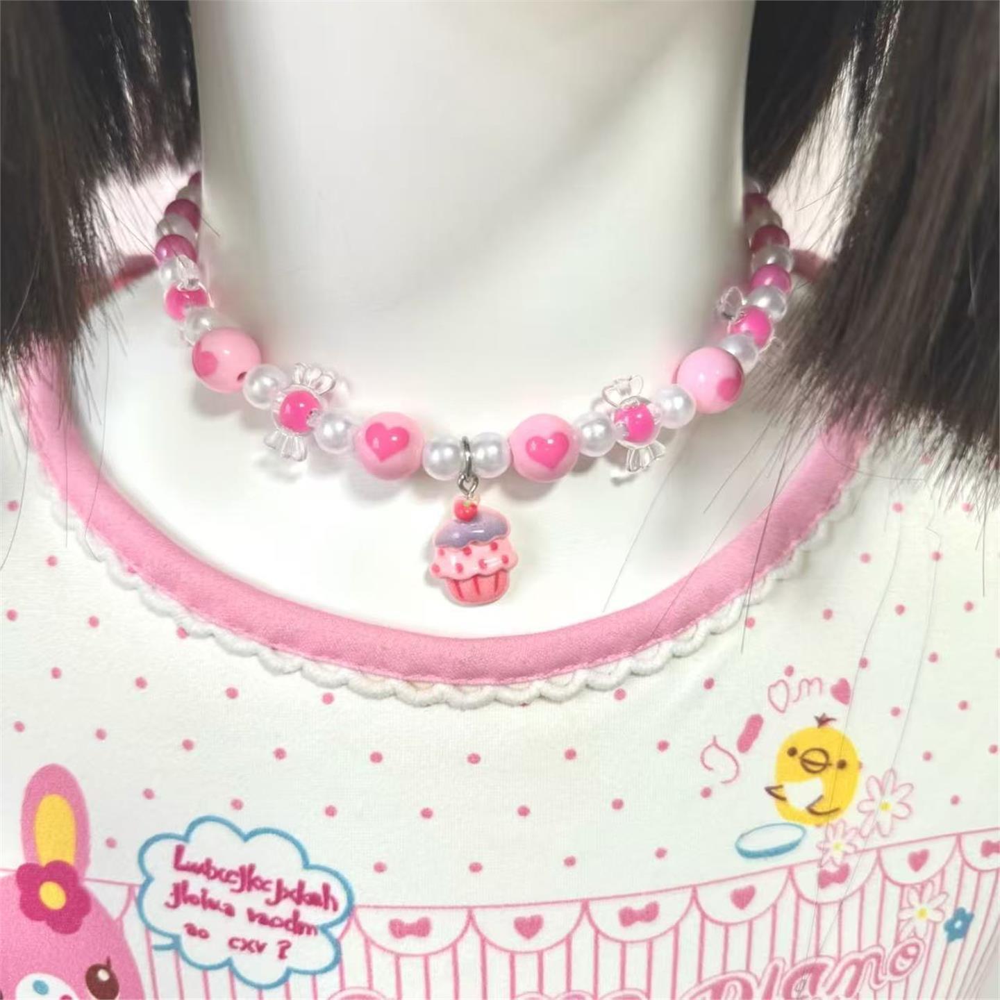 自制mezzanine珍珠糖果女儿服配饰日系百搭软妹可爱萌项链手链