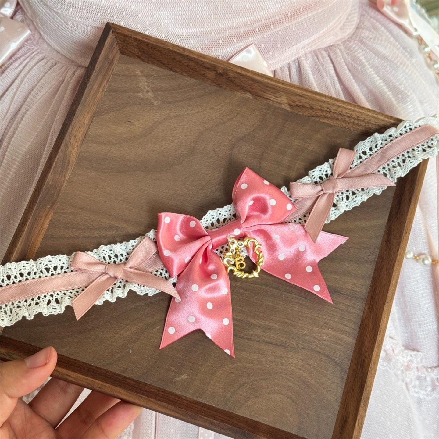 妹抖手作 Lolita蝴蝶结项链 小兔蝴蝶结颈饰choker