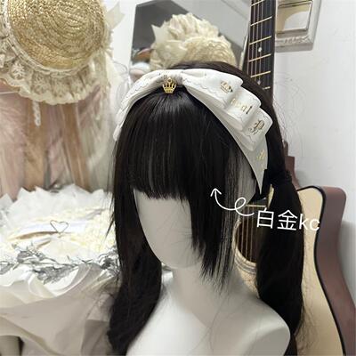 Little Fortune手作Lolita安东尼蛋糕梦中的蝴蝶结黑金kc秋日虎虎