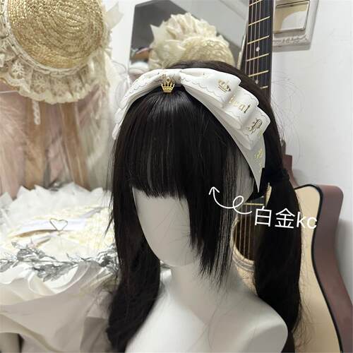 Little Fortune手作Lolita安东尼蛋糕梦中的蝴蝶结黑金kc秋日虎虎