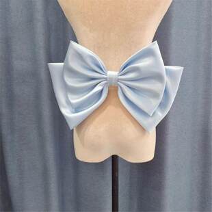 Little Fortune双层洛丽塔大号缎面蝴蝶结拖尾lolita百搭立体尾翼