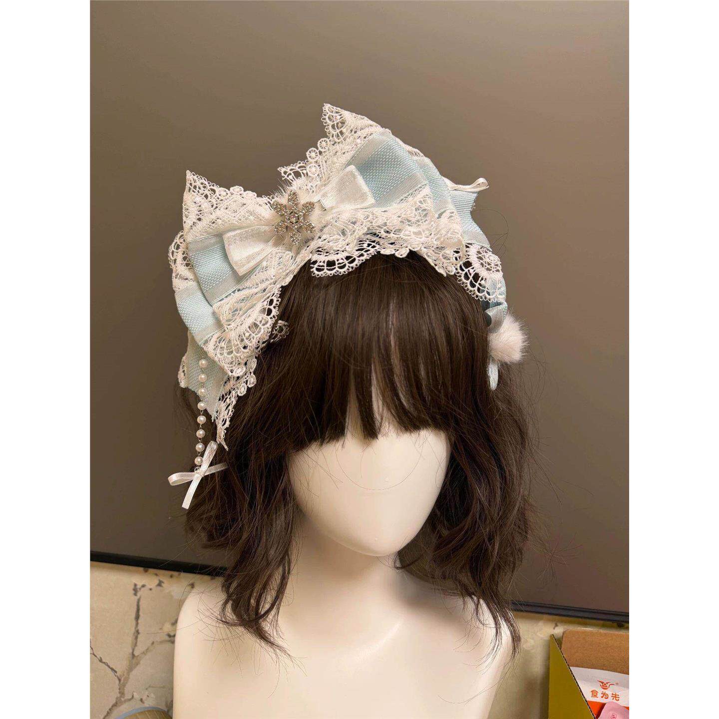 Little Fortune手作缘结恋曲圣诞gh樱花树下的告白大kc洛丽塔发饰