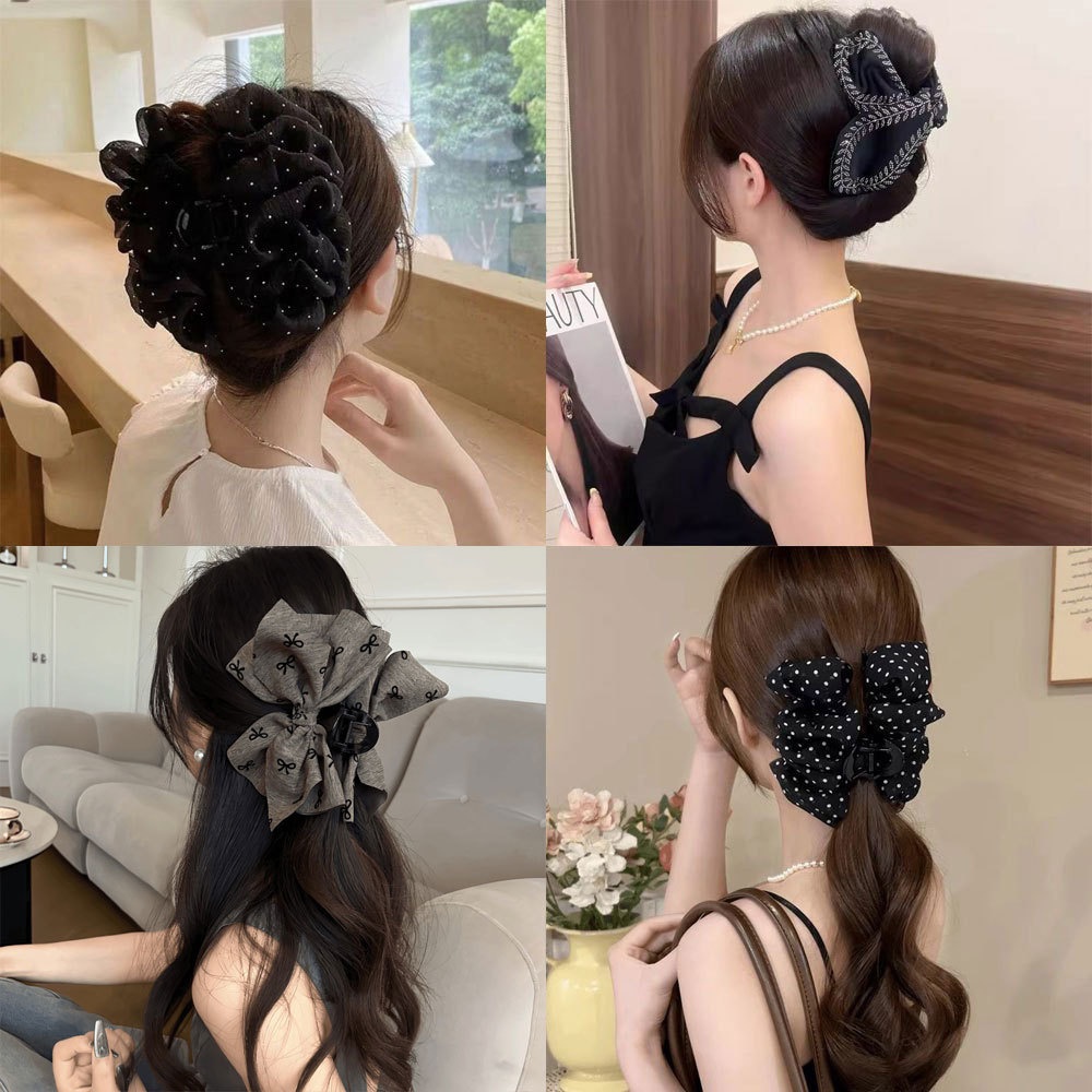 2025新款高级感大云朵泡泡夹头饰女款发夹女童鲨鱼夹发夹头箍