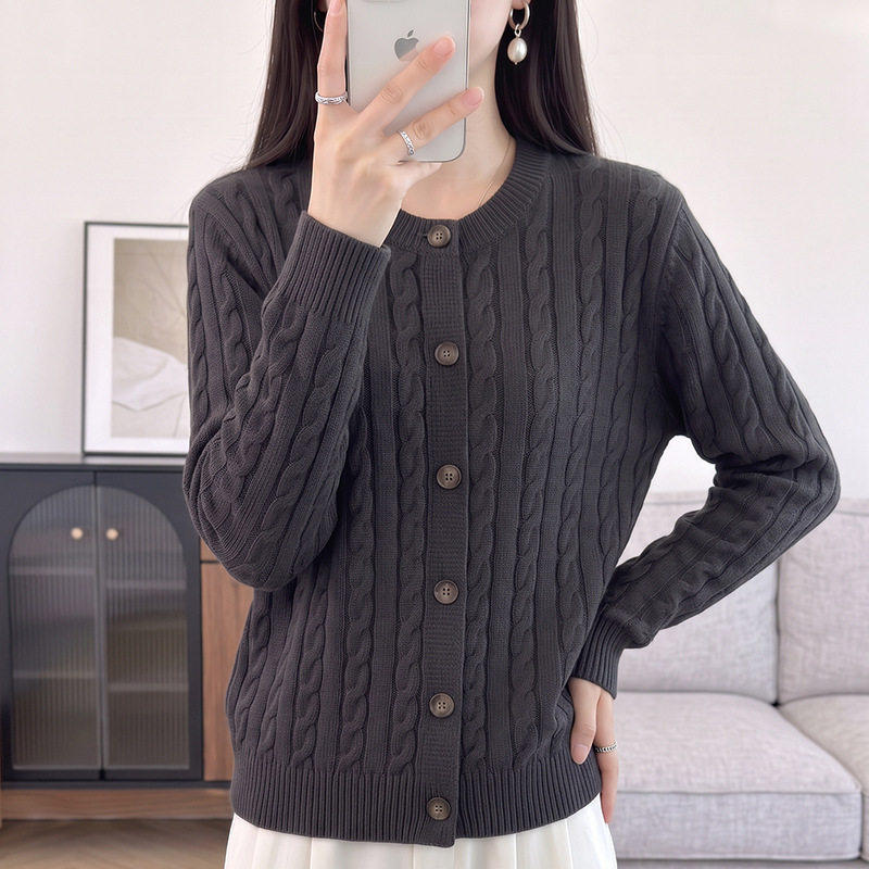 秋冬新款女装针织衫全棉