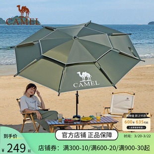 骆驼钓鱼伞万向大钓伞新款防晒新型钓鱼雨伞户外沙滩露营遮阳伞