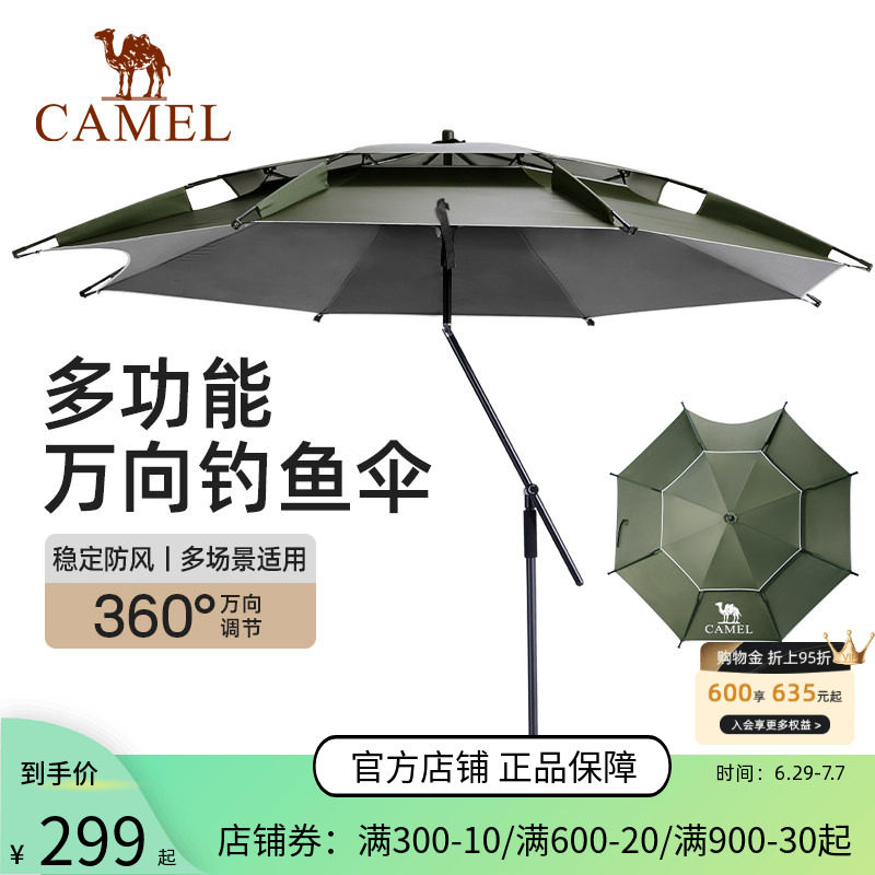 骆驼钓鱼遮阳伞户外专用防晒