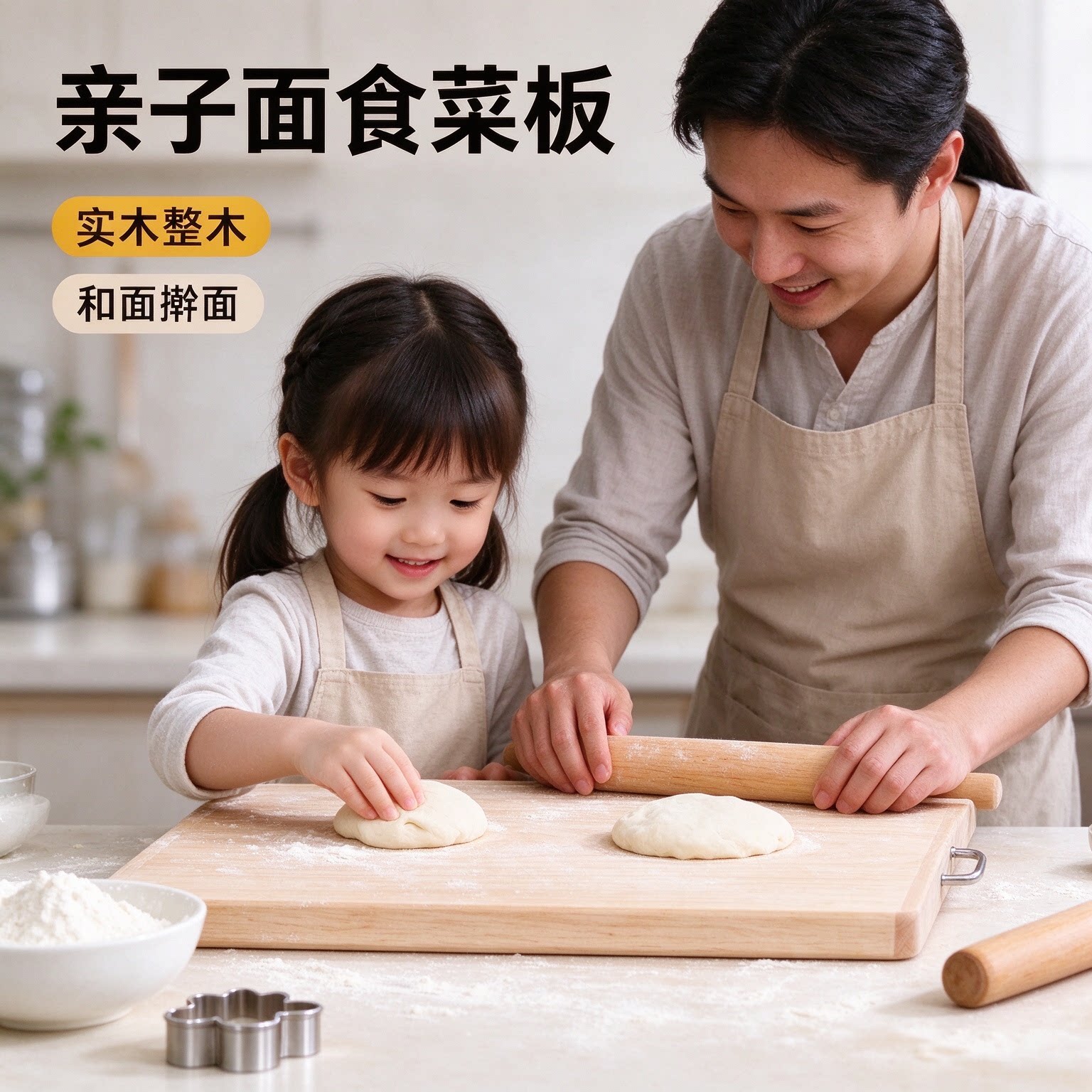 整木柳木砧板加厚实木菜板家用长方形案板厨房切菜剁肉擀面菜板子