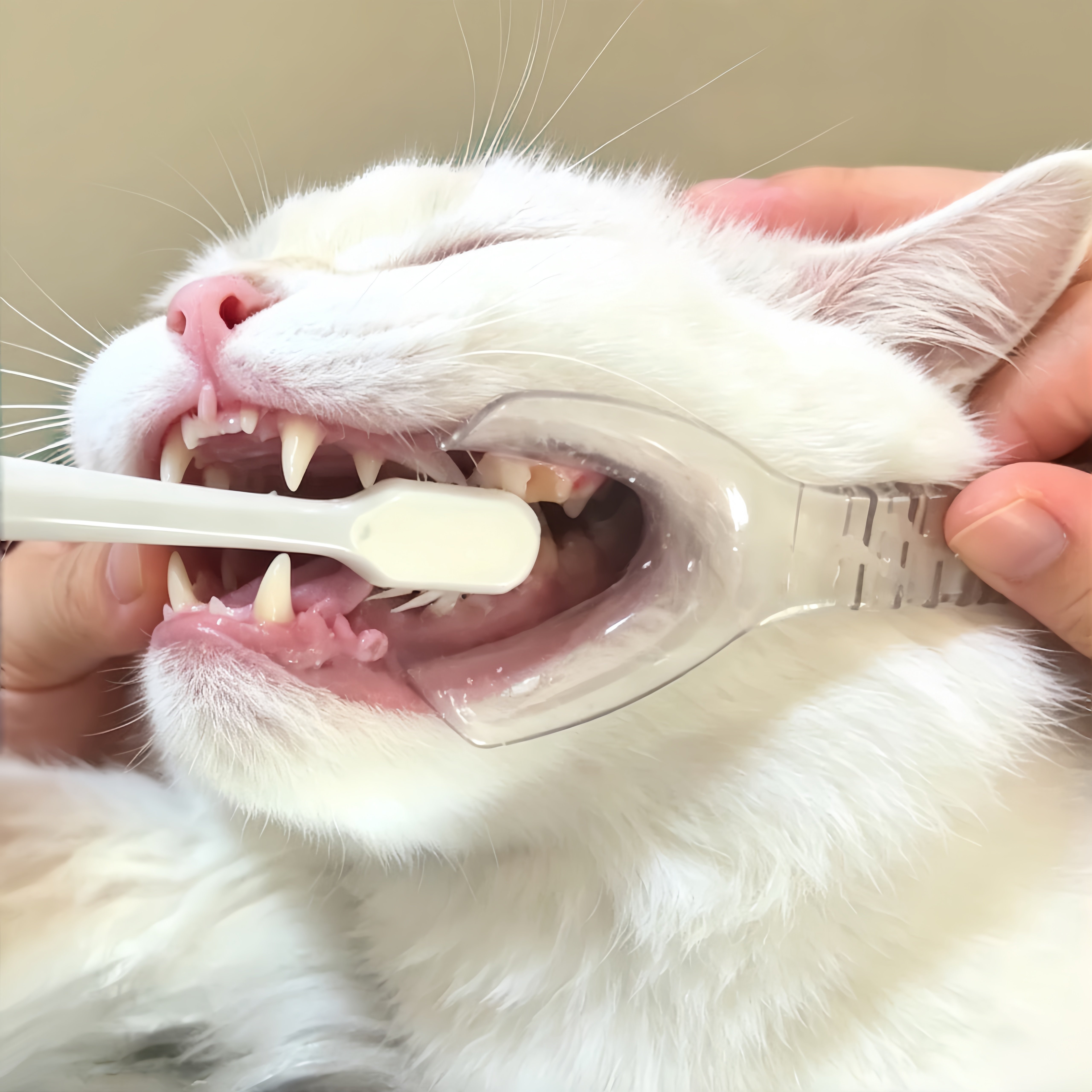 牙结石拜拜！猫咪刷牙神器刷牙辅助器猫牙刷除牙垢狗刷牙宠物牙刷