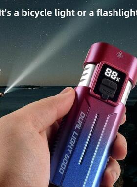 公路THW山地自行车骑前灯强亮光高手筒电儿童单车夜间防水骑夜行
