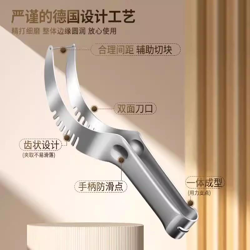 经不锈钢西瓜切瓜器防BXGXGQ-0烫夹取快速切瓜体一成型削水果皮器