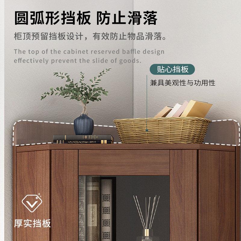 角柜落转角角置物305架收纳客厅转角柜墙柜三角柜卧室多功能书柜