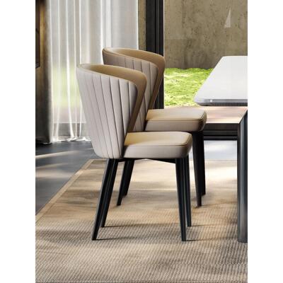 意式极简餐椅家用设计师款轻酒奢高级椅子椅靠背椅店餐厅扶CY2251