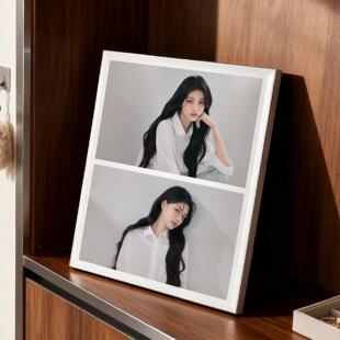 写真情侣相摆台定制相片加印打照片做成高级感水晶相本框摆TD-bai
