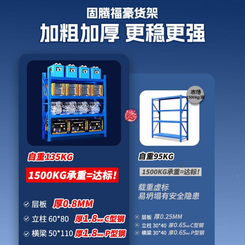 重型货架加重型仓储厚层仓1仓储托盘五金模具四工业库货架超强承