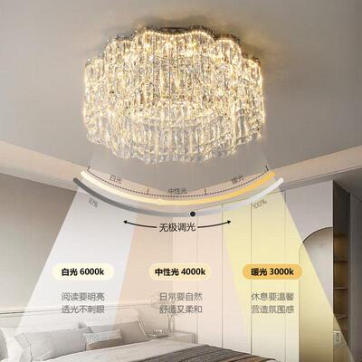 水餐厅晶吊灯极简现奢代轻客厅吊XD2085餐灯高端饭厅条吧台长吊灯