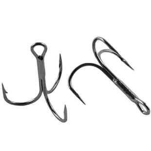 鄱湖三本8992钓鱼钩高斯碳钢华丽晋超大三钩锚钩1998200枚一盒