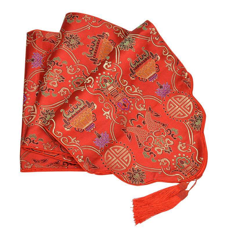 桌旗中式禅意红色复古茶道桌旗布现代玄关鞋柜茶几装饰布长条简约,居家布艺,桌旗,淘宝优惠券,粉丝福利购,淘宝优惠卷