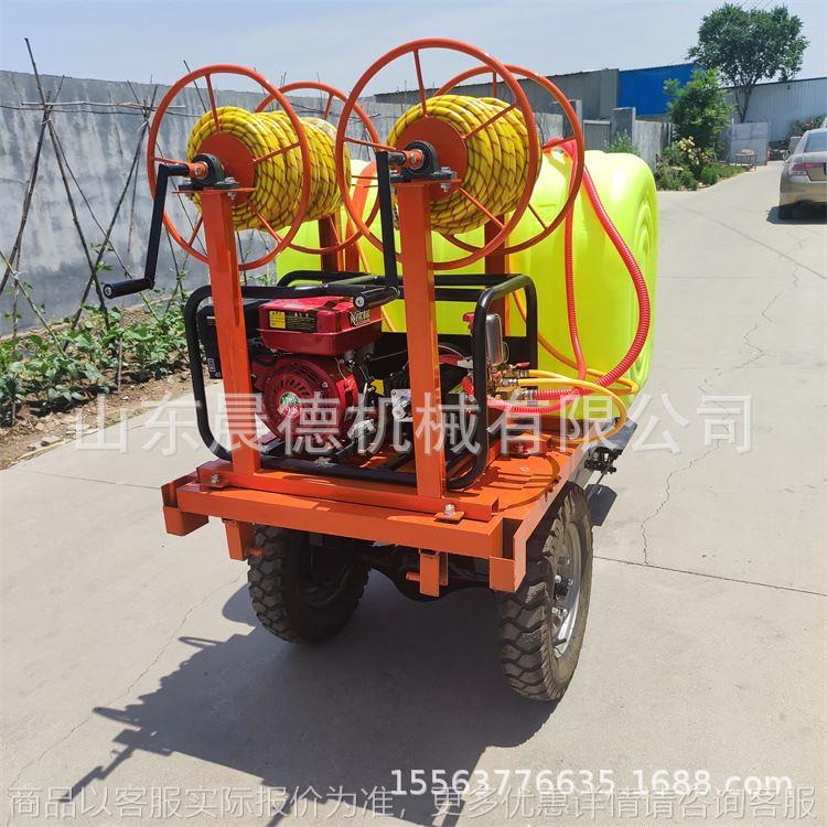 自走式三轮打药机 桃树梨树果园喷洒机 风送式喷雾机
