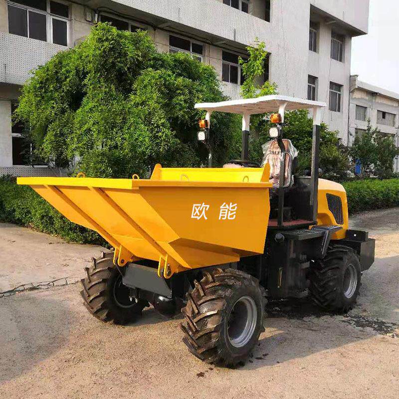 蹦蹦斗车柴油翻斗车四轮前置翻斗四驱蹦蹦车前卸