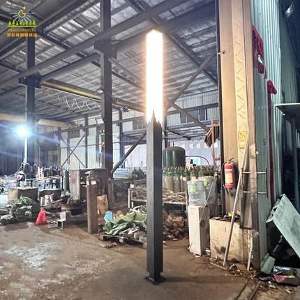 中式路灯LED简约大方形立柱庭院灯公园街道工程照明景观装饰路灯