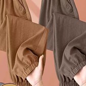 百搭裤 中年妈妈哈伦裤 子 高腰显瘦大码 休闲裤 女夏季 垂感冰丝九分裤