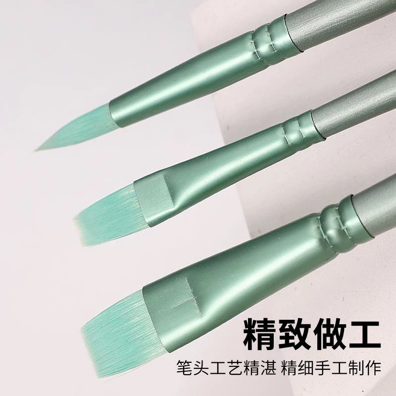 速发数字油画画笔油画笔专用笔画画笔刷填色刷子丙烯水彩勾线笔毛