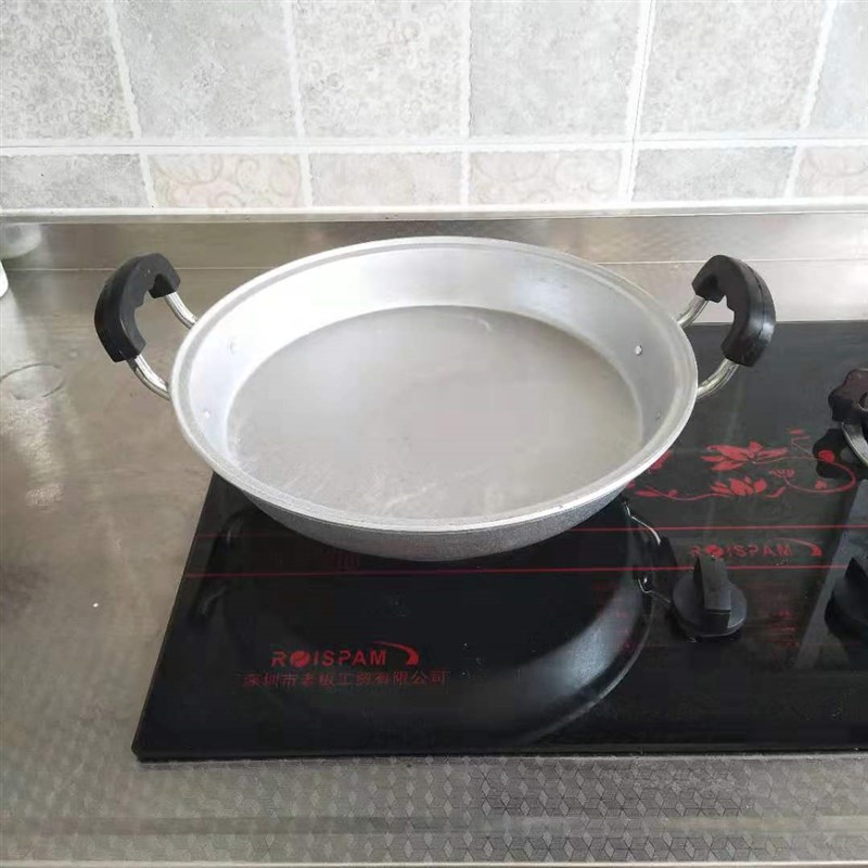 速发TX铝锅老式家用饼涂无铛层锅底锅煎饼平烙饼锅吕平锅铝煎锅燃