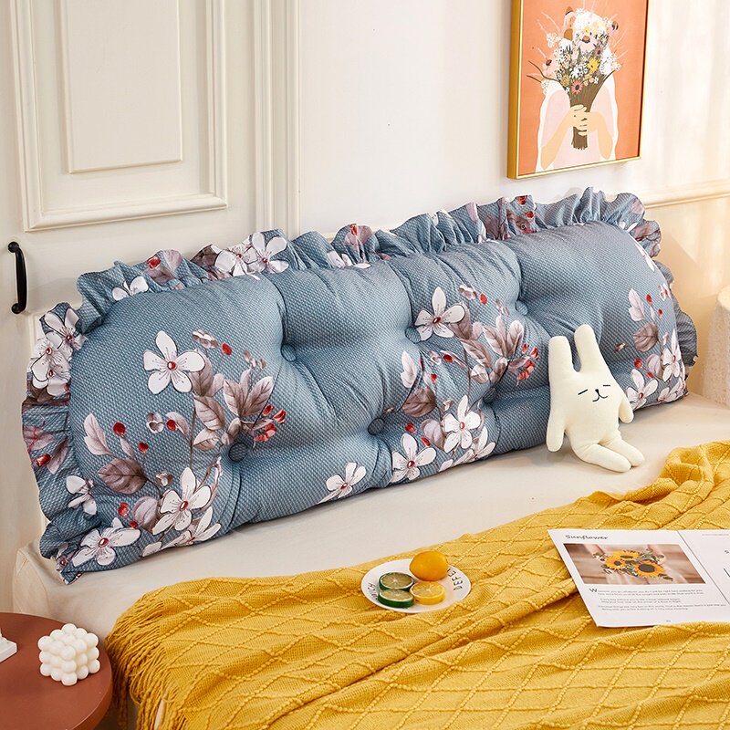 速发韩版水洗大床头靠垫软包可拆洗床上棉靠背发沙床大靠背长靠枕