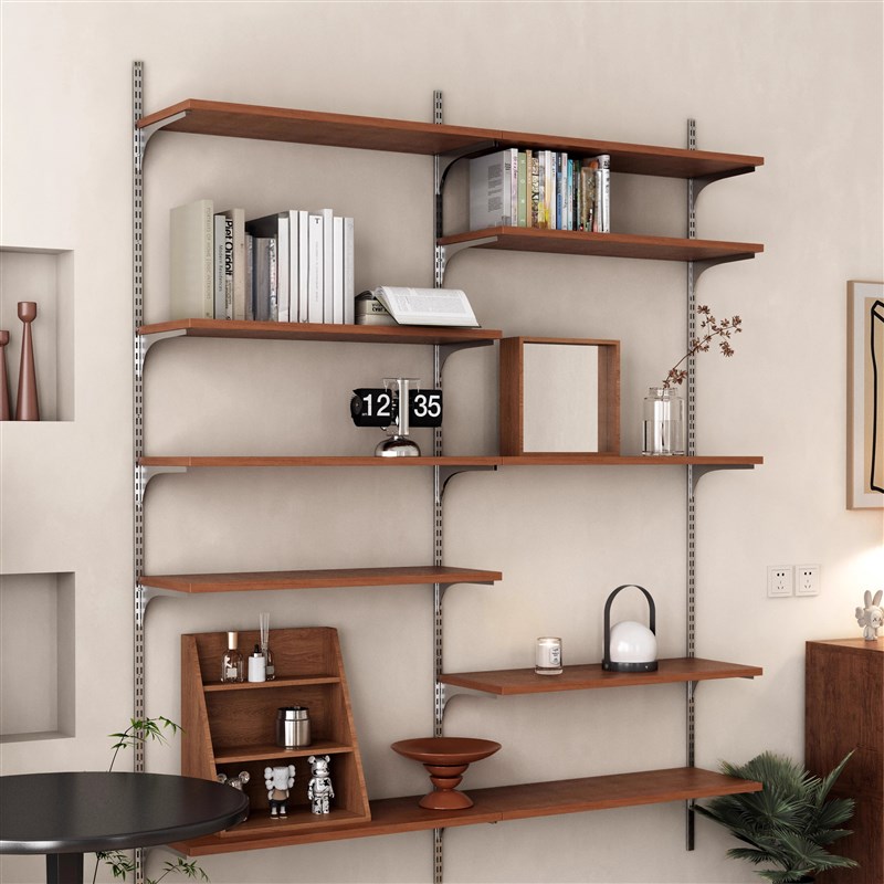 速发vitsoe上墙书架杂志架咖啡角置物杂志架多功能组合收纳展示架
