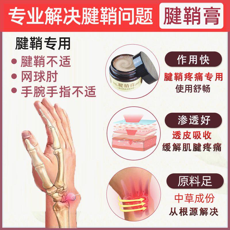 速发腱鞘膏手指鼓包健鞘炎痛舒筋专用膏网球肘手腕肿贴膏大拇指关
