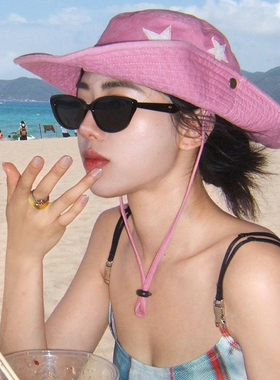 速发复古猫眼太款辣妹凹造U窄假海边度框太抗型V