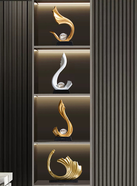 速发轻奢高档酒柜装饰品摆件酒居客厅电视柜玻璃柜红示架展家高级