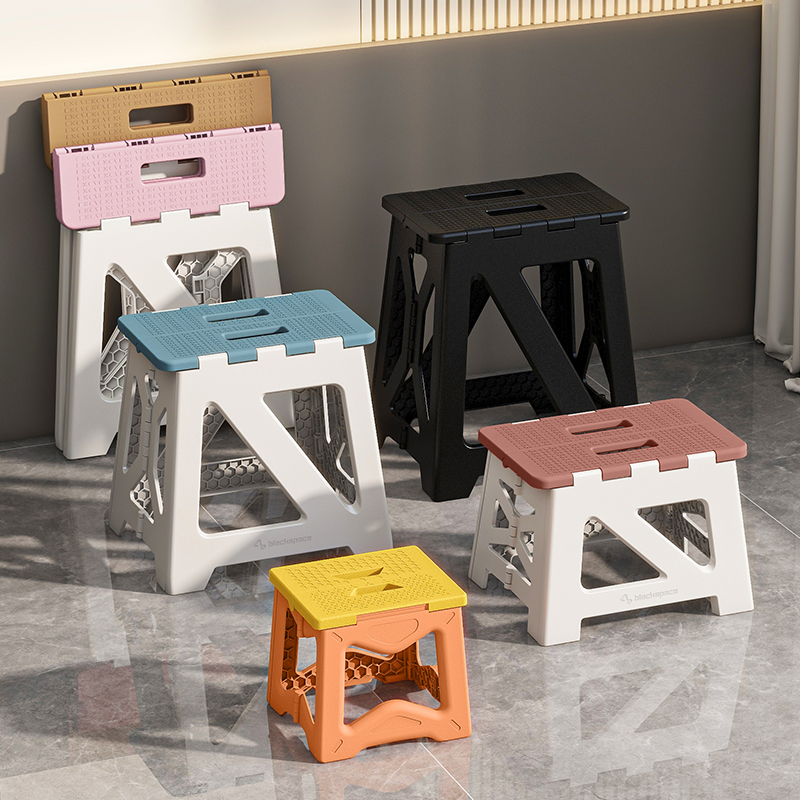 速发家便用携式板料折叠凳省空间火车结实简约加厚换鞋凳小塑凳子